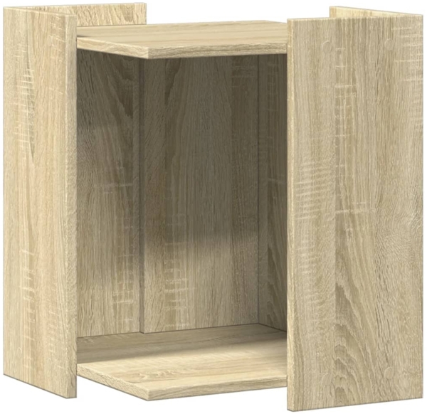 vidaXL Katzenklo Sonoma Eiche 42x42x51 cm Holzwerkstoff 857744