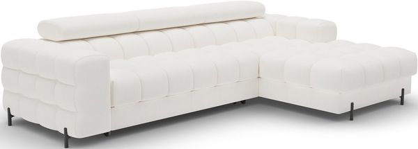 MOEBLO Ecksofa Neviro, Robuste Verarbeitung, verstellbare Kopfstützen und integrierter Bettkasten für maximalen Komfort und Funktionalität, Eckcouch Wohnlandschaft Sofa mit Ottomane Eckgarnitur Polsterecke, (BxHxT):285x72-93x181 cm