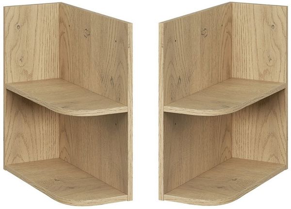 Lomadox Badregal DURANGO-56, Eckregal-Unterschrank, 20 cm breit, in Eiche