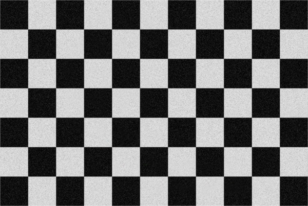 Rockbites - Fußmatte Türmatte "Checkered" Kariert Schwarz Weiß Nr. 178 (100997)*