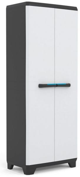 Ondis24 Kunststoffschrank Haushaltschrank Royal Multifunktionsschrank abschließbar mit Füßen 68 x 39 x 173 (H) cm, schnell aufgebaut, bewährtes Modell (173 cm, 1)