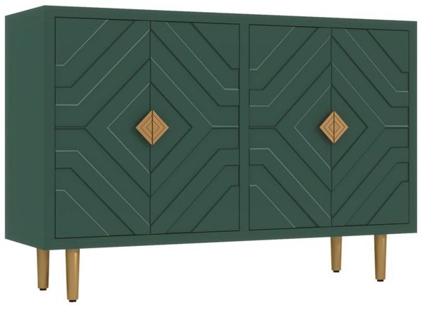 HOLTICO Sideboard Schrank für Wohnzimmer, Küche, Schlafzimmer (1 St), Kommode mit 4 Türen, Küchenschrank, Aufbewahrungsschrank