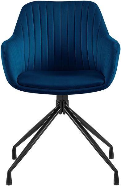 CLP 'Welby' 2er-Set Esszimmerstuhl, drehbar, bis zu 150 kg belastbar, 48 cm Sitzhöhe, Dunkelblau Bild 4