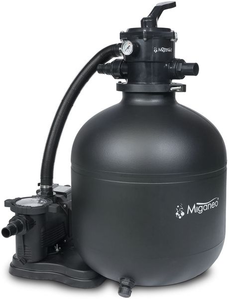 Miganeo Sandfilteranlage Dynamic 12000 Eco Pro 8,6 m³ 485 mm Kessel schwarz