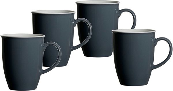 Ritzenhoff & Breker DOPPIO Kaffeebecher 320 ml Anthrazit 4er Set