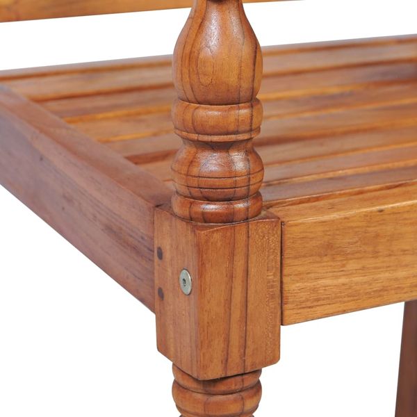 vidaXL 4-tlg. Garten-Lounge-Set mit Auflagen Massivholz Teak 43055 Bild 6