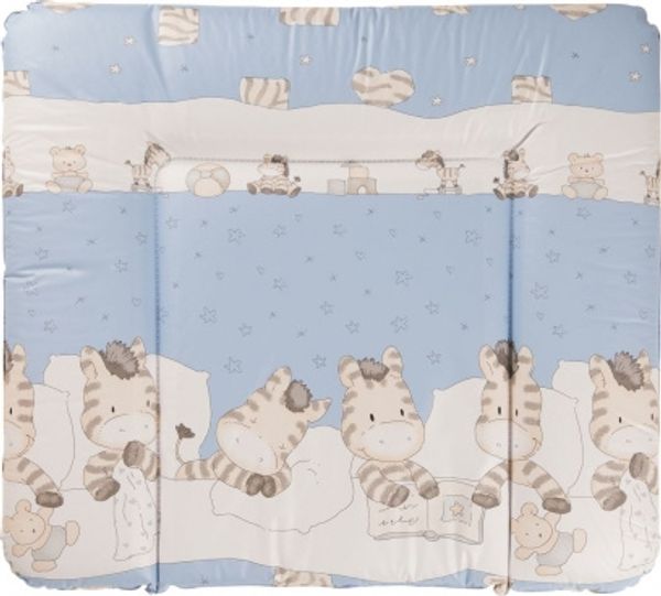 Geuther - Wickelauflage/ Wickelmulde 5835, abwaschbar, Geschweißt, mit Kopfschutz, 85x75 cm, Zebra