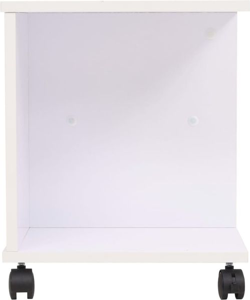 vidaXL Beistelltisch mit Rollen 50×35×42 cm Weiß 245724 Bild 4