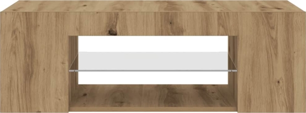 vidaXL TV-Schrank mit LED-Leuchten Artisan-Eiche 90x39x30 cm 856326 Bild 6