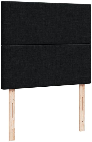 vidaXL Boxspringbett mit Matratze Schwarz 120x190 cm Stoff 3293514 Bild 9