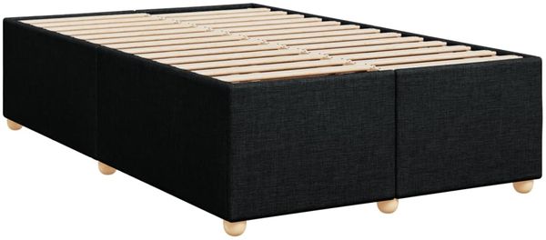 vidaXL Boxspringbett mit Matratze Schwarz 120x190 cm Stoff 3293514 Bild 10