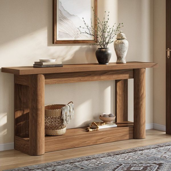 Tribesigns Konsolentisch 160 cm Schmaler Flurtisch, Langer Sofatisch hinter dem Sofa