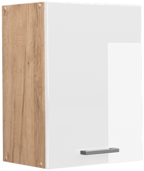 Vicco Küchenschrank Küchenzeile R-Line, Weiß Hochglanz, Hängeschrank 45 cm
