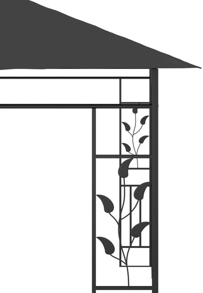 vidaXL Pavillon mit Moskitonetz 6x3x2,73 m Anthrazit 47974 Bild 5