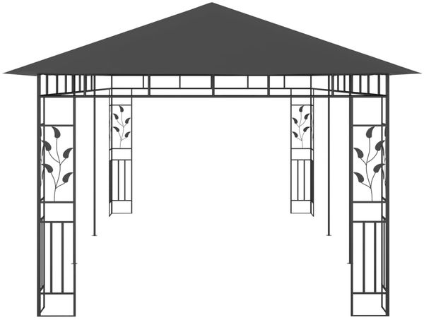 vidaXL Pavillon mit Moskitonetz 6x3x2,73 m Anthrazit 47974 Bild 4