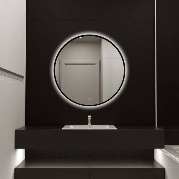 HOME DELUXE LED-Spiegel Rund DUBI - 80 cm