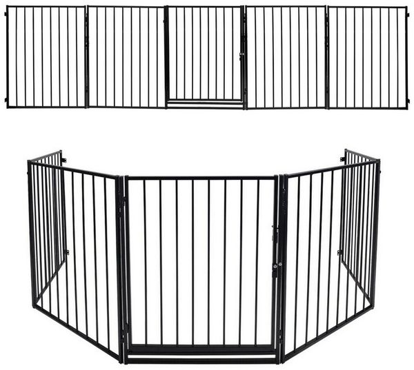 Clanmacy Kamingitter Kamingitter Kaminschutzgitter Kinderschutzgitter Baby Schutzgitter 3M
