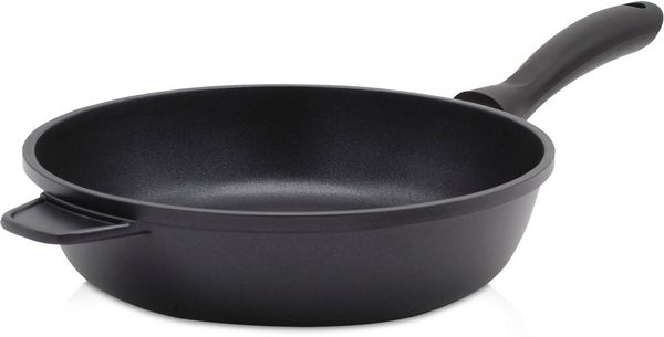 Krüger Bratpfanne Aluguss Pfanne tief LEIPZIG, Aluminiumguss (1-tlg), hochwertige Antihaft-Versiegelung, tiefe Ausführung