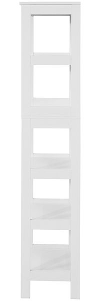 SoBuy BZR14-W Badezimmer-Hochschrank, MDF, Lackiert, Weiß, 30 x 139 x 30 cm Bild 5