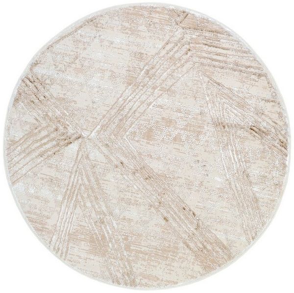 Tapiso Designteppich CRYSTAL, rund, Höhe: 8 mm, Kurzflor Schimmereffekt, pflegeleicht, allergikergeeignet