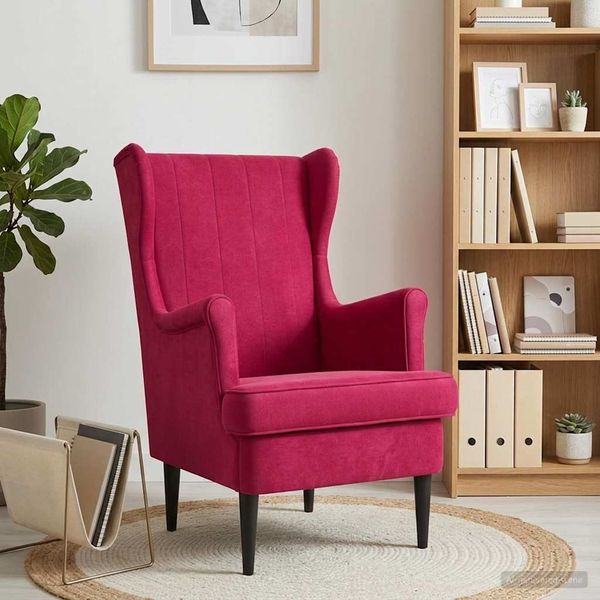 vidaXL Sessel Weinrot Samt 42029941
