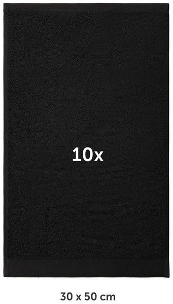 Blumtal Gästehandtücher Premium 10er Set Gästehandtücher rechteckig 30x50cm, Frottee (10-St), Handtücher Set, 100% Baumwolle Bild 2