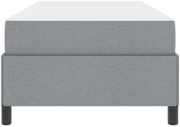 vidaXL Boxspringbett Hellgrau 100 x 200 cm Stoff 3398836 Bild 5