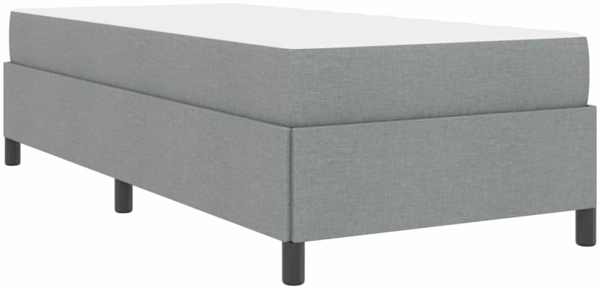 vidaXL Boxspringbett Hellgrau 100 x 200 cm Stoff 3398836 Bild 7