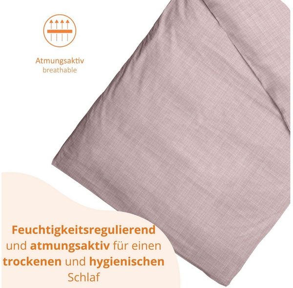 sleepling Bettwäsche Musselin Bettbezug, Musselin, natürlicher Knitter-Look