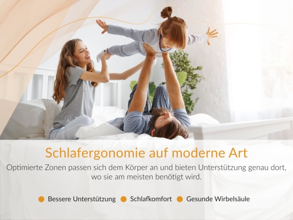 7-Zonen-Multipocketmatratze mit Visco- & Kaltschaum-Schichten – ergonomisch, punktelastisch & atmungsaktiv – Härtegrad H3/H4 – 180 x 200 cm – ELORI – APRI Bild 10