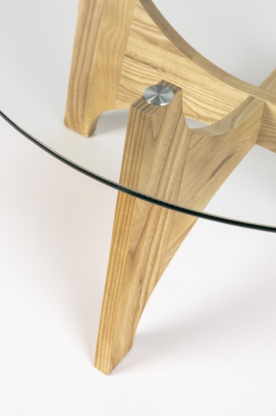 Couchtisch Glastisch KOBE Rund Ø 80 cm mit Glasplatte von Zuiver Bild 2