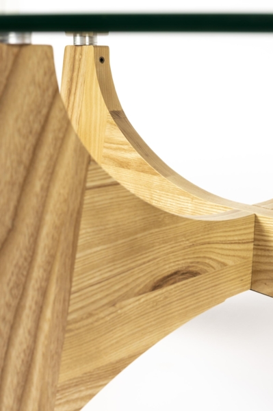 Couchtisch Glastisch KOBE Rund Ø 80 cm mit Glasplatte von Zuiver Bild 4