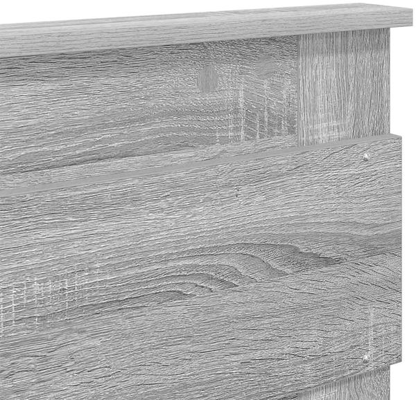 vidaXL Bettrahmen Graues Sonoma 150 x 200 cm Ingenieurs Holz 3409842 Bild 12