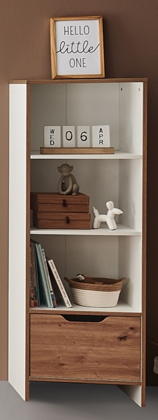 Standregal mit Soft-Close Schubkasten »Maxim«, (B/H/T): 45/151/40 cm, Artisan Oak / Kreideweiß, Arthur Berndt