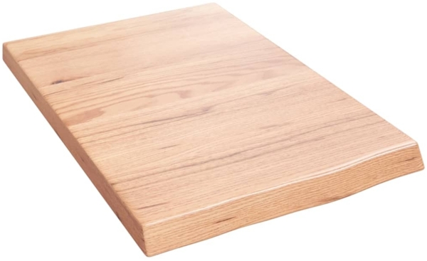 vidaXL Wandregal Hellbraun 40x60x(2-4) cm Massivholz Eiche Behandelt 363636