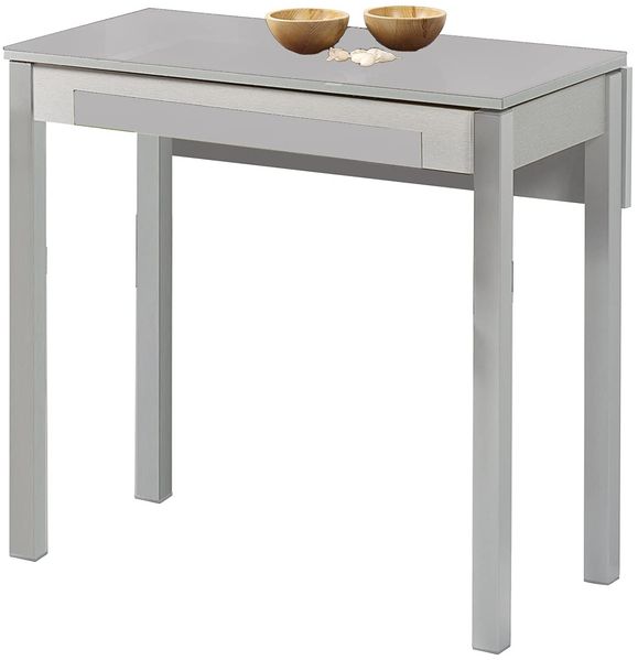 ASTIMESA Küchentisch, Metall, grau, 90x50cm-extendida 90x70 cms