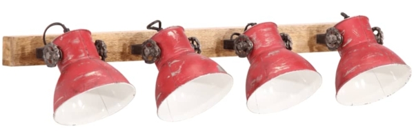 vidaXL Wandleuchte 25 W Rot 90x25 cm E27 371820