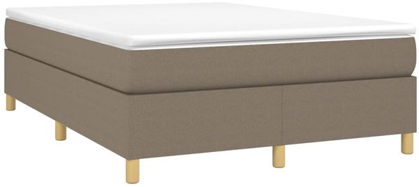 Boxspringbett Taupe 140x190 cm Stoff [3120957] Bild 3