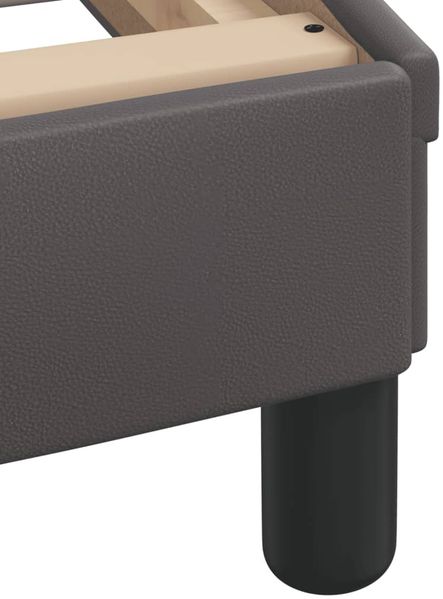 vidaXL Bett mit Matratze "Dover" Grau 100x200 cm Kunstleder 3208360 Bild 6