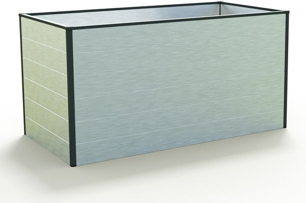 GFP Hochbeet Kräuter-Gemüse-Beet Aluminium CHRISTINA - 150 x 77 x 77 cm - Aluminium eloxiert