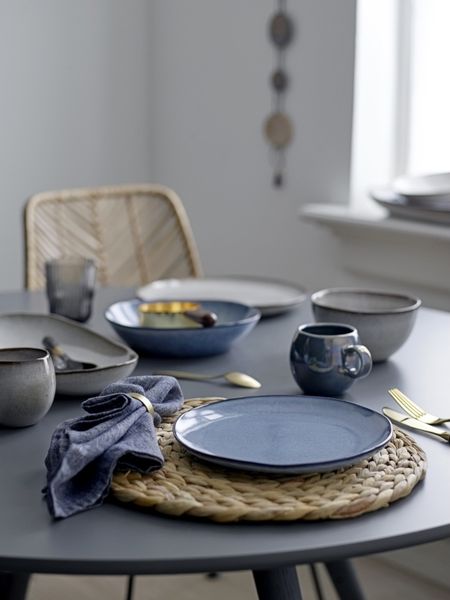BLOOMINGVILLE Sandrine Teller Tiefer Blau Steingut