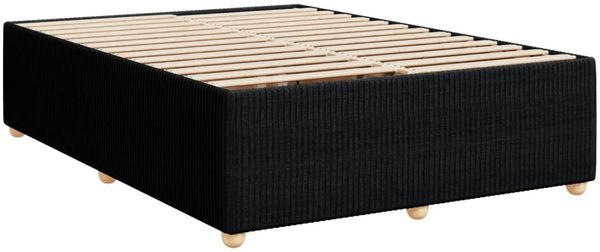 vidaXL Boxspringbett mit Matratze Schwarz 140x200 cm Stoff 3294381 Bild 10