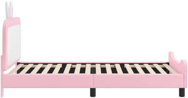 vidaXL Kinderbettgestell mit Kopfteil Rosa 90 x 200 cm PU 42011096 Bild 6