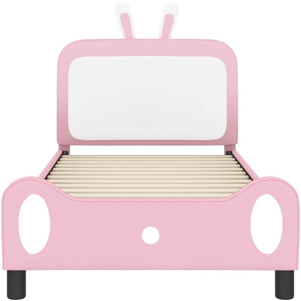 vidaXL Kinderbettgestell mit Kopfteil Rosa 90 x 200 cm PU 42011096 Bild 5