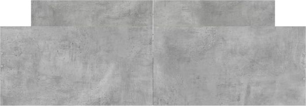 vidaXL Bettgestell mit Kopf- und Fußteil Betongrau, 160x200 cm Bild 3