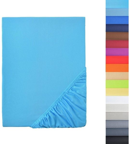 NatureMark - Mikrofaser SPANNBETTLAKEN zum Sparpreis! viele Größen und Farben Markenware (90x200-100x200 cm, türkis)
