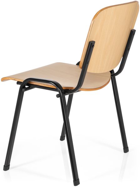 hjh OFFICE Besucherstuhl Konferenzstuhl XT 600 Holz Buche Bild 7
