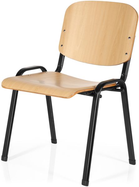 hjh OFFICE Besucherstuhl Konferenzstuhl XT 600 Holz Buche Bild 9