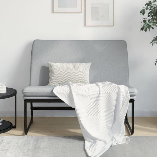 vidaXL Sitzbank Hellgrau 100x75x76 cm Stoff 351321