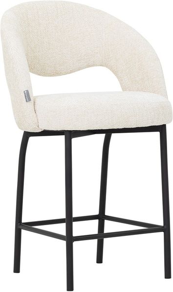 Barhocker Arca aus Stoff, Natur, 61 x 61 x 104 cm